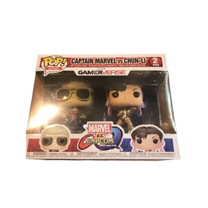 Funko Pop Games Captain Marvel vs Chun-Li 2 Pack Multicolor